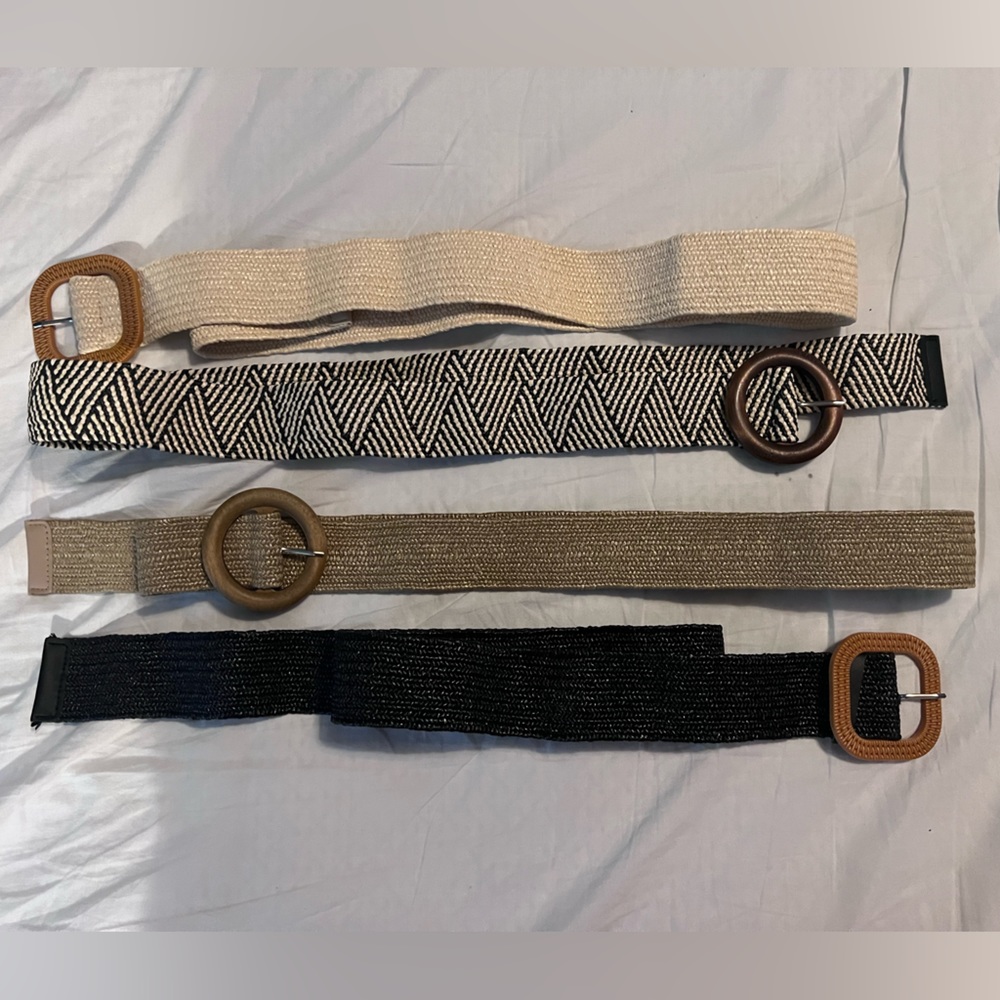 Set of 4 Stretchy Belts - XL